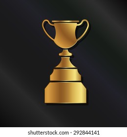 Gold trophy logo