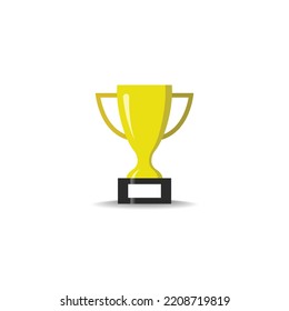 Arte vectorial de trofeo de oro y gráficos