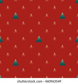 Gold turquoise triangles with gradient geometric seamless pattern. Bright fashion background design. Modern stylish abstract texture. Template for prints, textile, wrapping and decoration, wallpaper. 