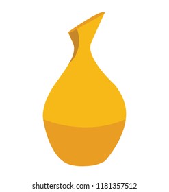 
A gold vase in a vintage style 
