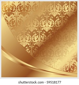 Gold vector background for decoration and design