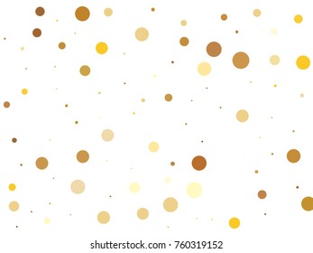 Gold Vector Background. Golden Explosion of Confetti. Gold Glitter Texture Isolated on White Background.
