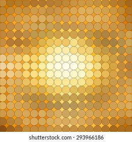 Gold vector background, stained-glass texture, the color of the desert.