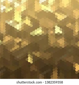 gold vector blurry triangle texture. Modern geometrical abstract illustration with gradient. Template for your brand book.