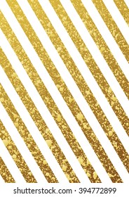 Gold vector glittering lines pattern on white background diagonal. Vector design. White and yellow wallpaper