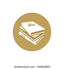 Gold Vector Icon Books