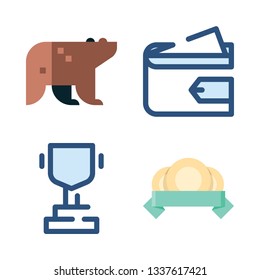 gold vector icon set