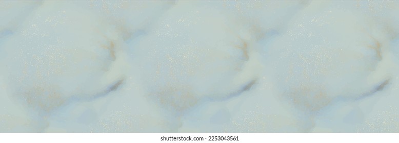 Mármol de tinta del vector de oro. Fondo Azul Oriental. Lienzo blanco de tinta de alcohol. Pintura de arte azul. Acuarela Fluid Elegante. Repetición de color de agua de bronce. Acuarela De Mármol Foil. Pintura de tinta abstracta del vector