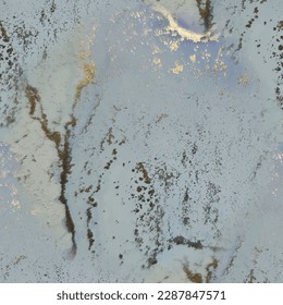 Mármol de tinta del vector de oro. Fondo De Mármol De Foil. Lienzo de tinta de alcohol de lujo. Textura de acuarela de cobre. Color de agua del gradiente dorado. Acuarela Fluid Elegante. Pintura de arte azul. Pintura moderna de tinta sin foco