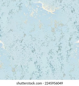 Gold Vector Ink Marble. Golden Alcohol Ink Marble. Blue Marble Watercolor. Vector Elegant Background. Shiny Watercolor Pattern. Foil Art Paint. Blue Gradient Background. Luxury Seamless Ink Painting