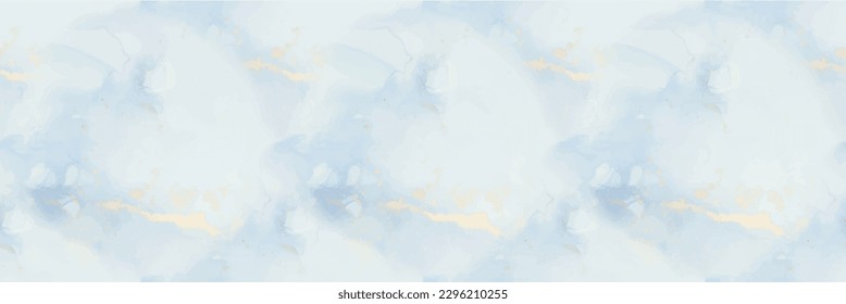 Gold Vector Ink Marble. Gold Seamless Background. Foil Marble Watercolor. Copper Watercolor Repeat. Blue Ink Paint. Fluid Seamless Background. Golden Alcohol Ink Canvas. Luxury Abstract Art Template