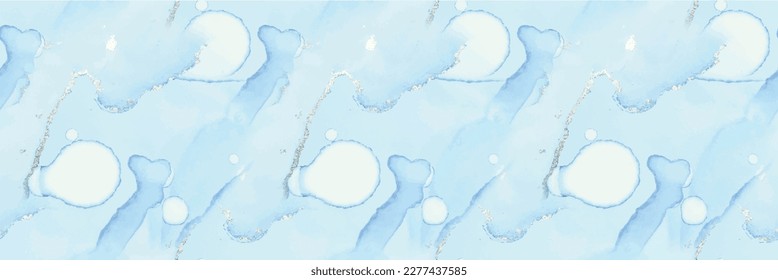 Mármol de tinta del vector de oro. Mármol de color blanco. Acuarela De Resumen De Oro. Acuarela Fluida Sin Marea. Repetición de la tinta de alcohol de cobre. Fondo de Mármol Azul. Pintura de Foil Art. Plantilla de tinta abstracta moderna