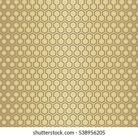 Gold Vector Polygon Pattern