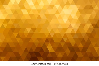 Gold Vector Polygonal Pattern. Abstract Geometric Background. Triangle. Mosaic Gradient
