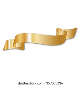 gold vector ribbons for your text 