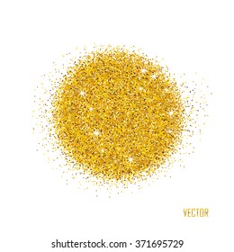 Gold vector sparkles on white background. Gold glitter background. Gold template background for banner, card, vip, exclusive, certificate, gift, luxury, privilege, voucher, store, present, shopping