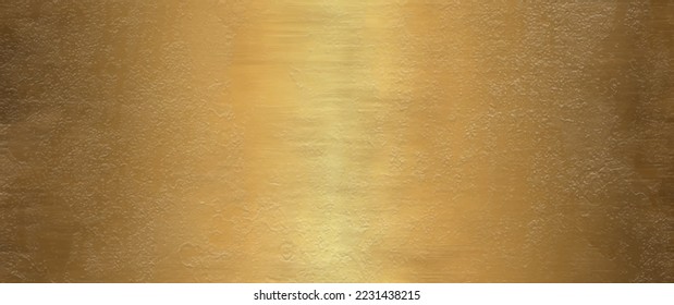 Gold vector texture for cover design, cards, flyers, poster, banner. Gold paint. Luxury backdrop for design. Empty blank for text. Hand drawn gradient golden backdrop.