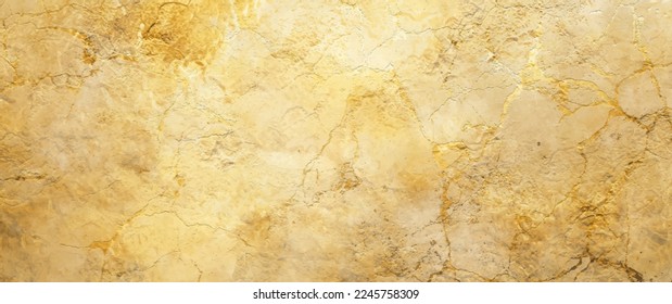 Gold vector texture for cover design, cards, flyers, poster, banner. Bronze paint. Stone backdrop for design. Empty blank for text. Hand drawn golden backdrop. Vintage aged metallic texture.	