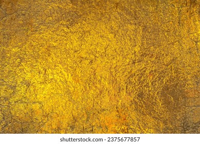 Textura vectorial de oro para diseño de portada, tarjetas, volantes, afiches, banner. Pintura vieja de bronce. Fondo dorado para el diseño. La mano dibujó un fondo dorado. Textura metálica vintage.