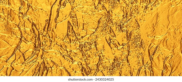 Gold vector texture for cover design, cards, flyers, poster, banner. Bronze paint. Stone backdrop for design. Empty blank for text. Hand drawn golden backdrop. Vintage aged metallic texture.