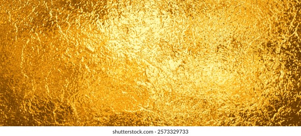 Gold vector texture for cover design, cards, flyers, poster, banner. Bronze paint. Stone backdrop for design. Empty blank for text. Hand drawn golden backdrop. Vintage aged metallic texture.