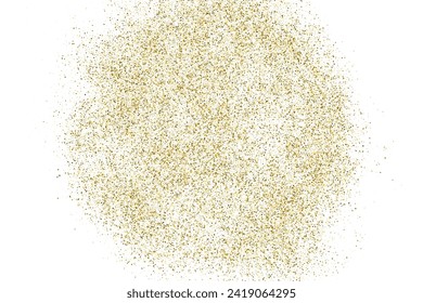 Gold-Vektorgrafik-Muster auf weißem Hintergrund. Helles Golden Confetti. Hintergrund der gelben Illustration. Design-Element.	
