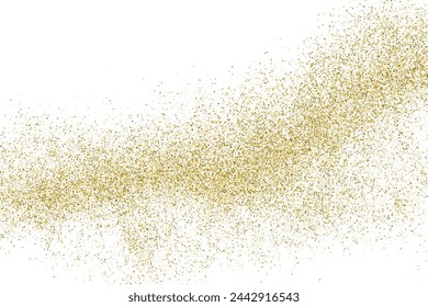 Gold Vektor Textur Muster auf weißem Hintergrund. Helles goldenes Konfetti. Gelber Bildhintergrund. Konstruktionselement.	EPS 10.