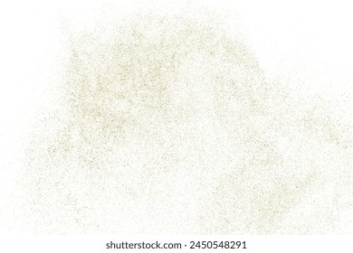 Textura de Vector dorado sobre fondo blanco. Patrón dorado claro. Superficie de papel antigua. Fondo de ilustración de confeti amarillo. Elemento de diseño. EPS 10.	