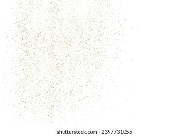 Gold Vector Texture Pattern on White Background. Light Golden Confetti. Yellow New Year Illustration Backdrop. Design Element. 