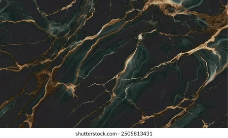 Gold Veins Marble Texture | Luxury Marble Slab for Wallpaper | Dark Marble Pattern for Graphic Design