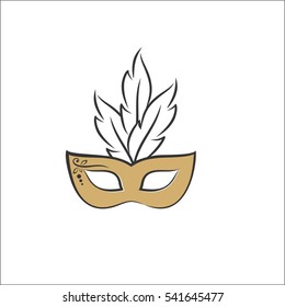Gold Venice mask