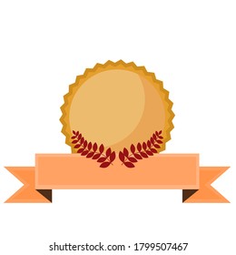 Gold  verified badge.Award badge.Vector illustration isolated on white background