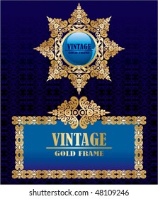 gold vintage decorative frames