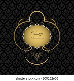 Gold vintage frame