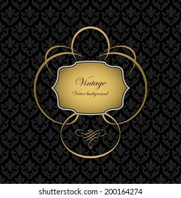 Gold vintage frame