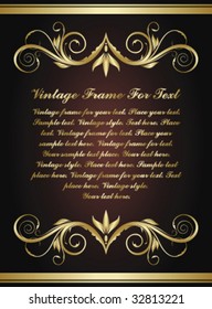 gold vintage frame