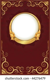 Gold vintage frame
