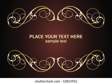 gold vintage frame