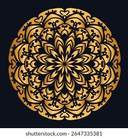 Quadro vintage de ouro para o título com mandala convite islâmico cartão de casamento ou Ramadan kareem festival	
