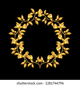 gold vintage  ornament frame