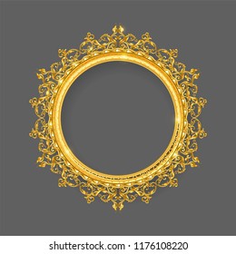 gold vintage picture frame