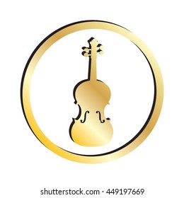 Gold Violin Icon