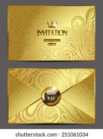 Gold Vip Invitation Envelope