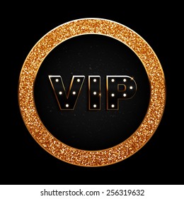 Gold VIP vector illustration