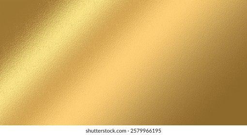 Gold wall texture background with shiny yellow foil effect. Glossy light reflections create a vibrant, luxurious feel, perfect for elegant golden paper or premium wallpaper designs. High quality image