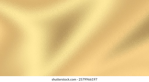 Gold wall texture background with shiny yellow foil effect. Glossy light reflections create a vibrant, luxurious feel, perfect for elegant golden paper or premium wallpaper designs. High quality image