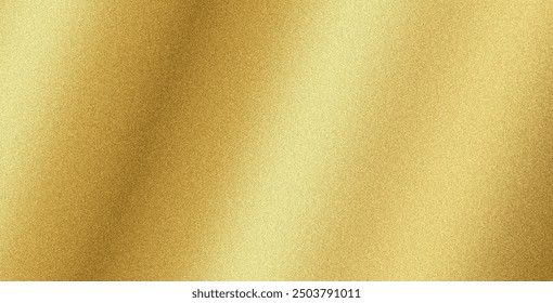 Goldene Wand Textur Hintergrund. Gelb glänzende Goldfolie Farbe auf Wandfolie mit Glanz Licht Reflexion, lebendige goldene Papier Luxus Tapete