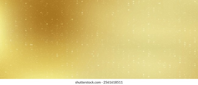 Gold wall texture background. Yellow shiny gold foil paint on wall sheet with gloss light reflection, vibrant golden paper luxury wallpaper
