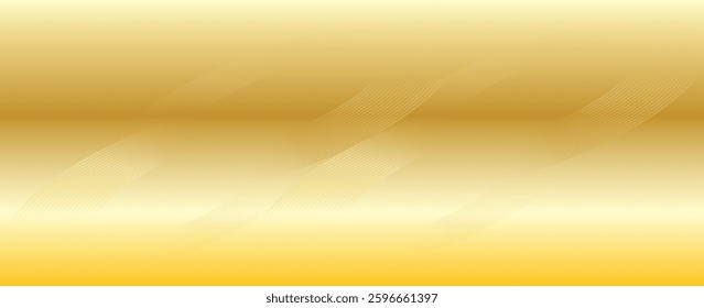 Gold wall texture background. Yellow shiny gold foil paint on wall sheet with gloss light reflection, vibrant golden paper luxury wallpaper