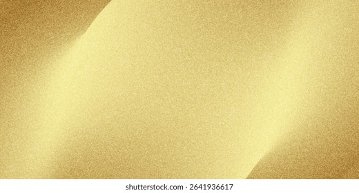 Gold wall texture background. Yellow shiny gold foil paint on wall sheet with gloss light reflection, vibrant golden paper luxury wallpaper